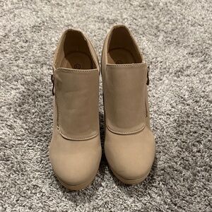 TOP Moda Tan Ankle Booties 8002